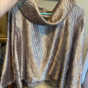 Gold Ruffled Collared Shirt